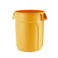 Plastic trash can