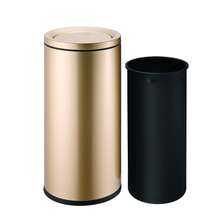 Hotel lobby swing top dust bin
